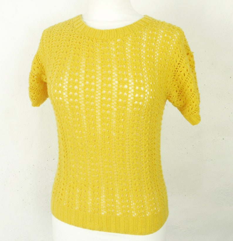 CC Knitted Top Yellow Wool