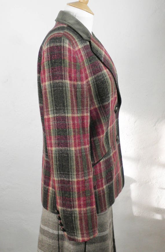 Wool and Silk, Tweedy Plaid / Check, Vintage Jack… - image 7