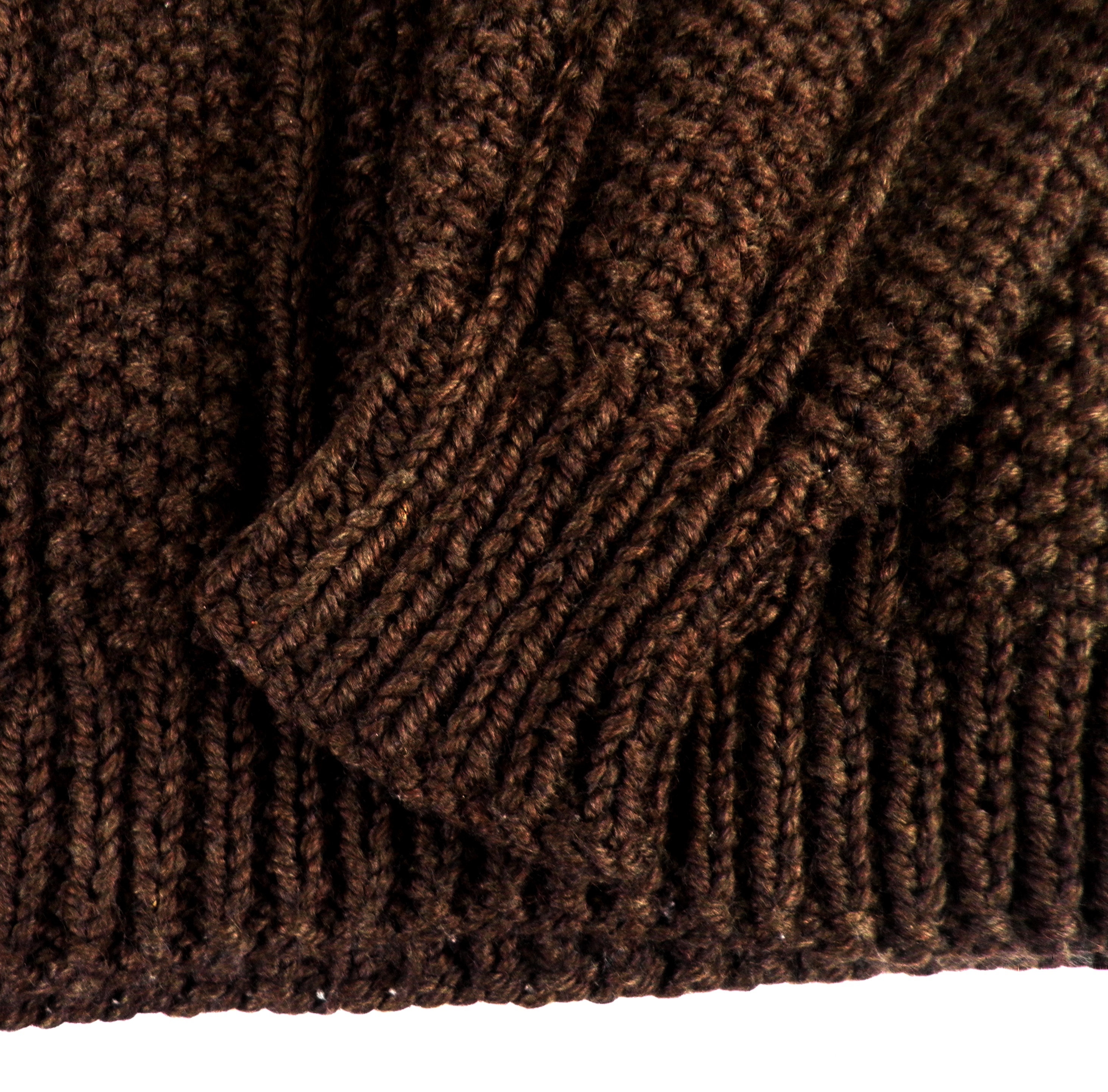 1970s Dark Chocolate Brown Hand Knit Chunky Knit Textural Wool | Etsy
