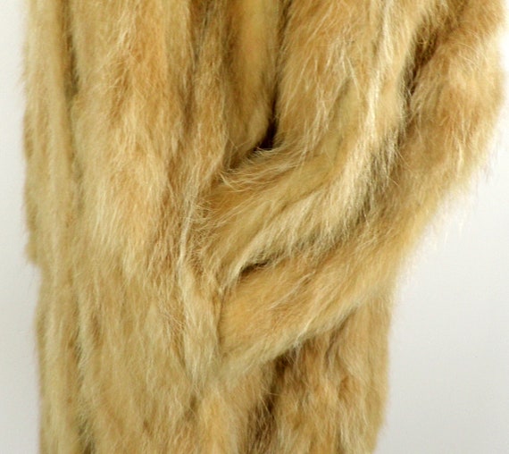 1960s Honey Brown Maxi Fur Coat with 1940s Silhou… - image 4