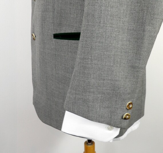 Authentic Traditional Grey Trachten Jacket For Mens