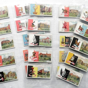 Country Seats and Arms ( 2nd Series ) Set of 25 by John Player & Sons Cigarette Cards  Issued 1907 Heraldry Country House History  Rare