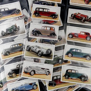 Motor Cars ( 1st Series ) Complete Set of 50 by John Player & Sons Cigarette Cards  Issued 1936 Vintage Cars Motoring Cars Marques Rare