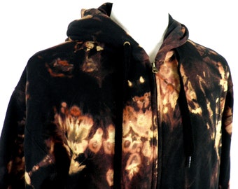 black hoodie bleached