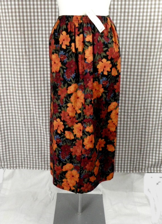 1980s Liberty Varuna Wool New Burnt Orange Red Bl… - image 4