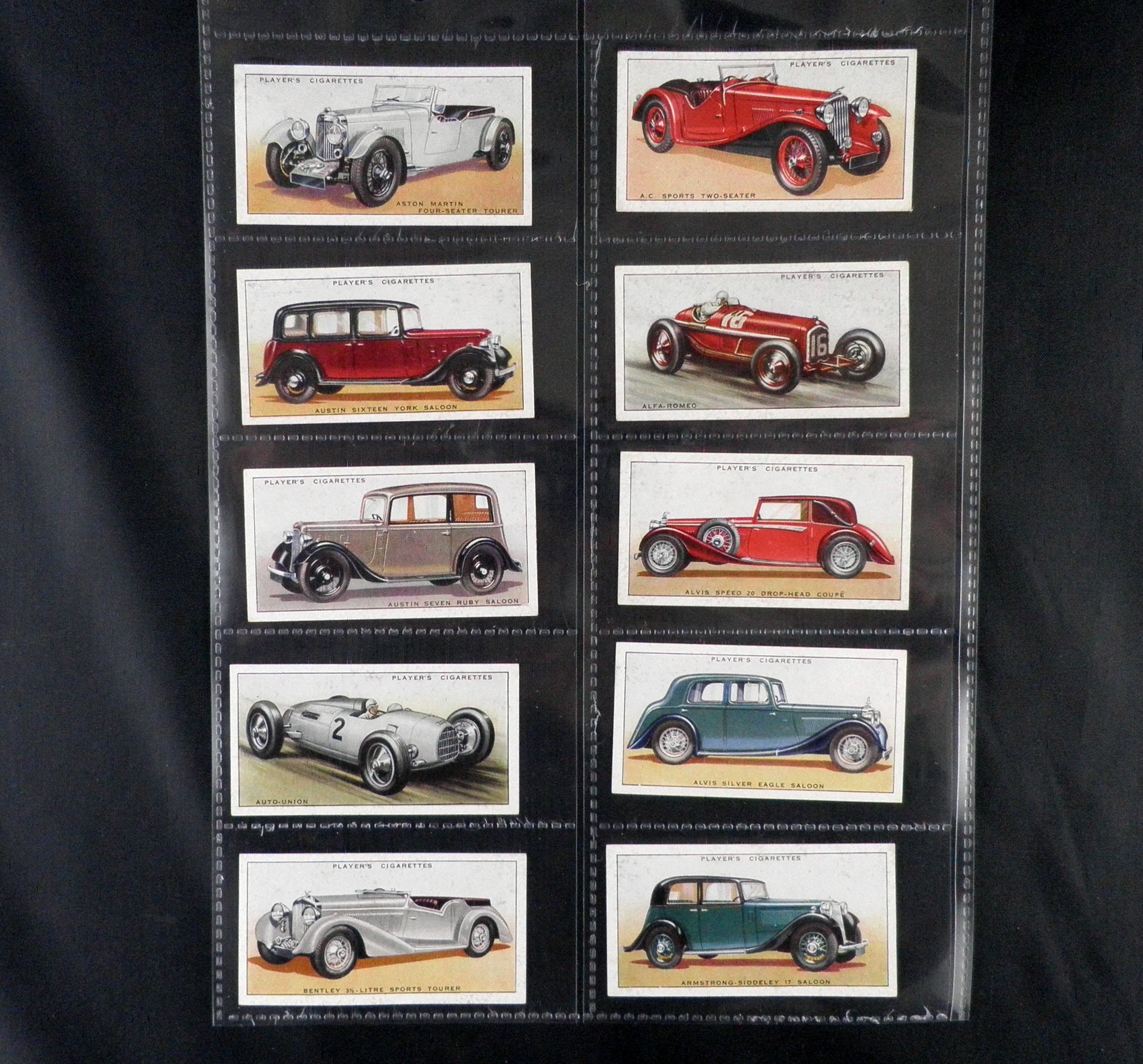 Motor Cars 1936 John Player and Sons Cigarettes | eBay