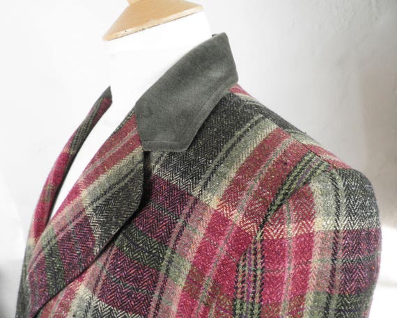 Wool and Silk, Tweedy Plaid / Check, Vintage Jack… - image 3