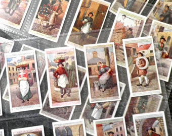Cries of London ( 2nd Series ) Complete Set of 25 by John Player & Sons  Cigarette Cards Issued 1916 Goods London Sellers Rare