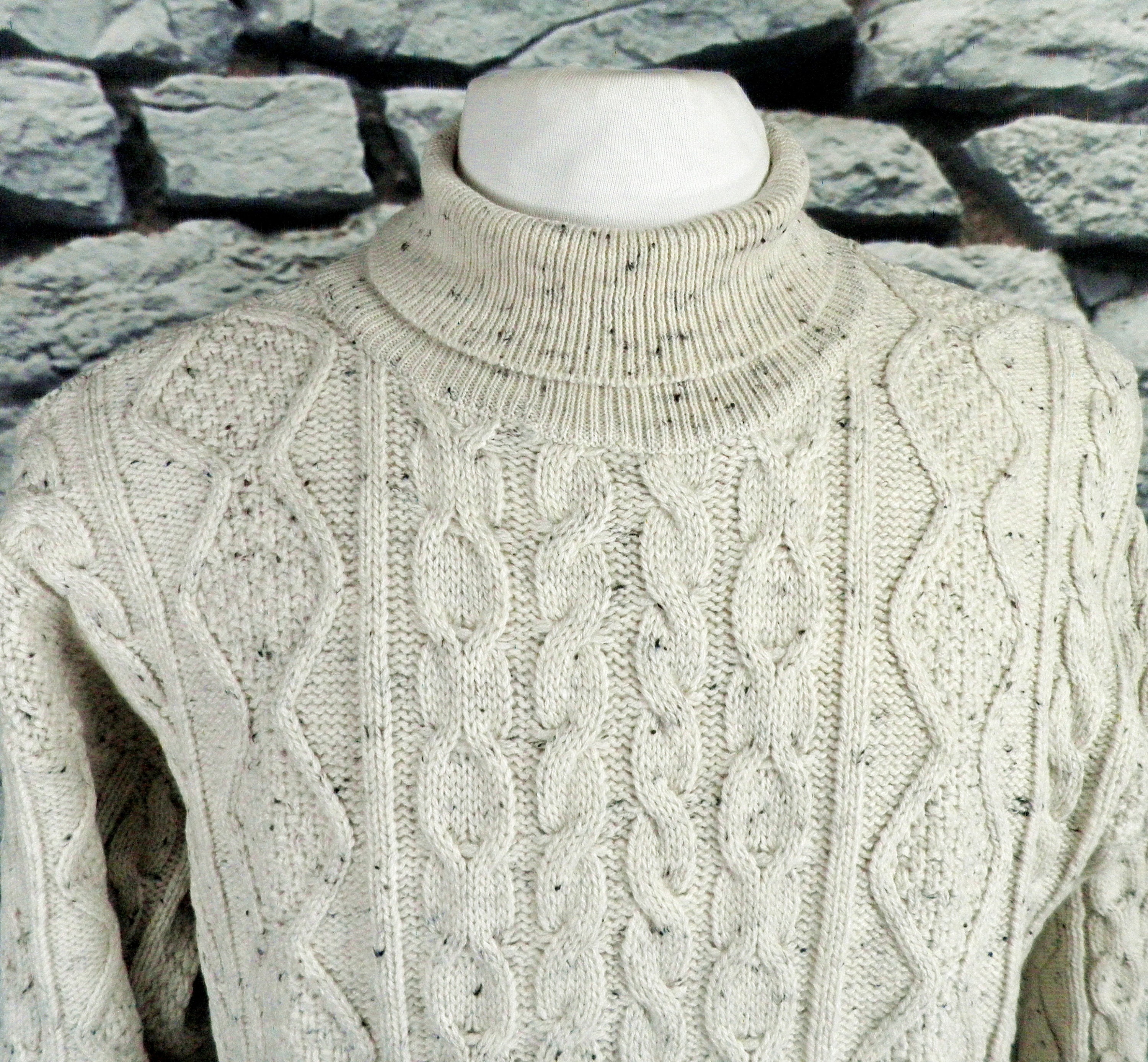 1980s Classic Oatmeal Cable Knit Dense Knit Lambs Wool Blend | Etsy