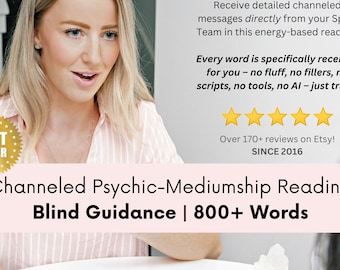 Blind Psychic-Mediumship Reading | 800+ Word Spirit-Led Message | No Tools, Fully Channeled