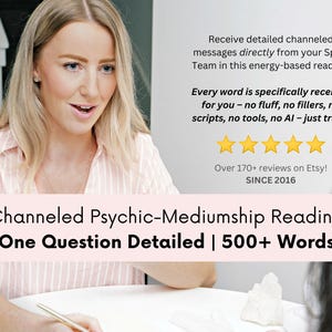 1 Question Psychic-Mediumship Reading | Spirit-Led Guidance | 500+ Word Channeled PDF
