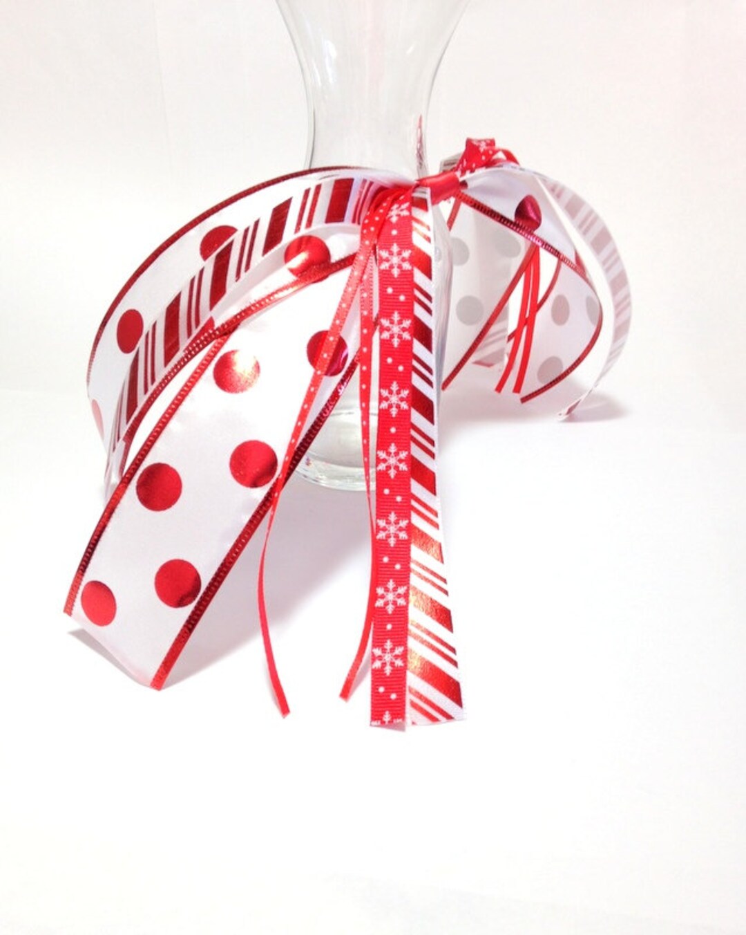 Hair Ribbon Red Many Designs Christmas Party Hair Ribbons, Red & White, Candy Cane Hair Ribbon, Red ...