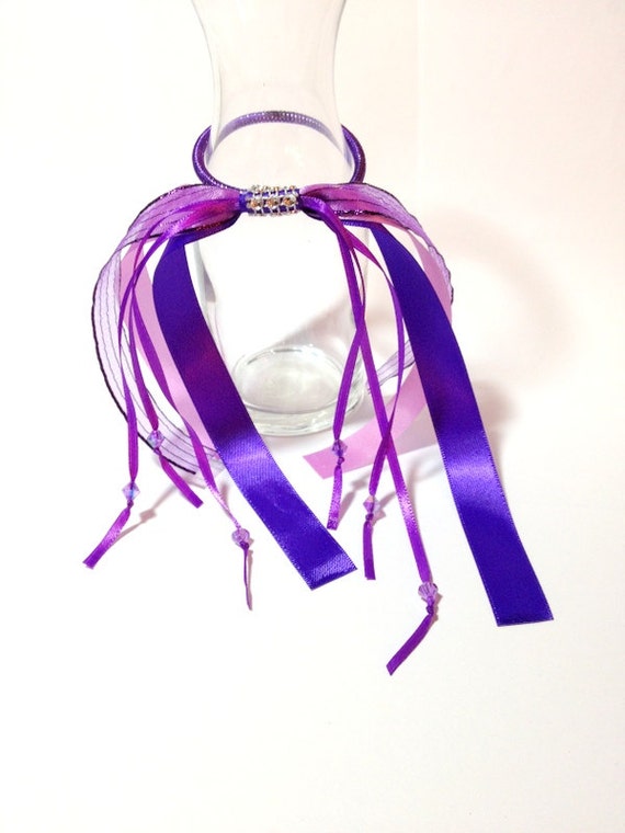 Flower Girl Hair Ribbons Glam Ponytail Holder Hip Hop Hair Etsy