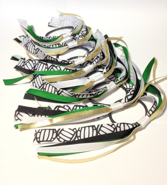 CUSTOM SPORT RIBBONS Volleyball Hair Ribbon Team Hair Bows Etsy