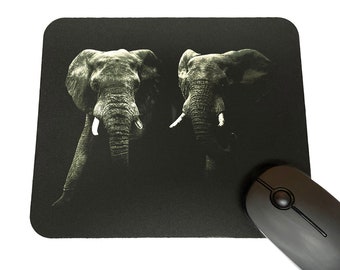 Elephant Mouse Pad Rectangle - Elephant Decor - Elephant Gifts for Women Elephant Office - Elephant Home - Elephant Picture - Elephant Photo