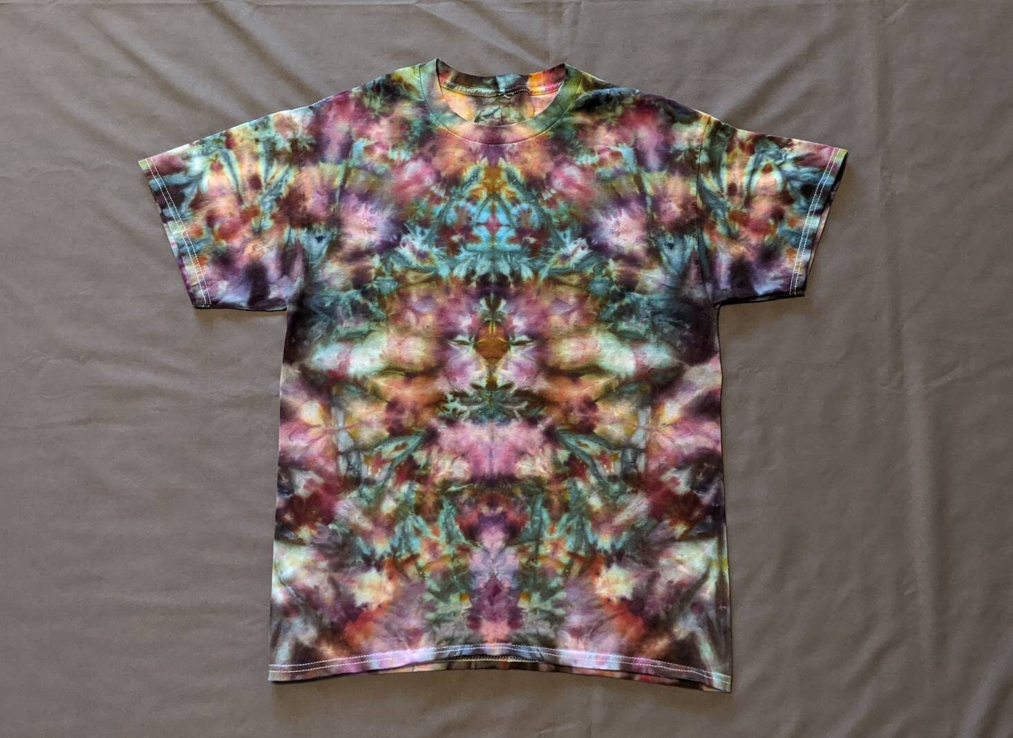Zen Garden Unique One of a Kind handmade Tie Dye Short Sleeve Long Sl…