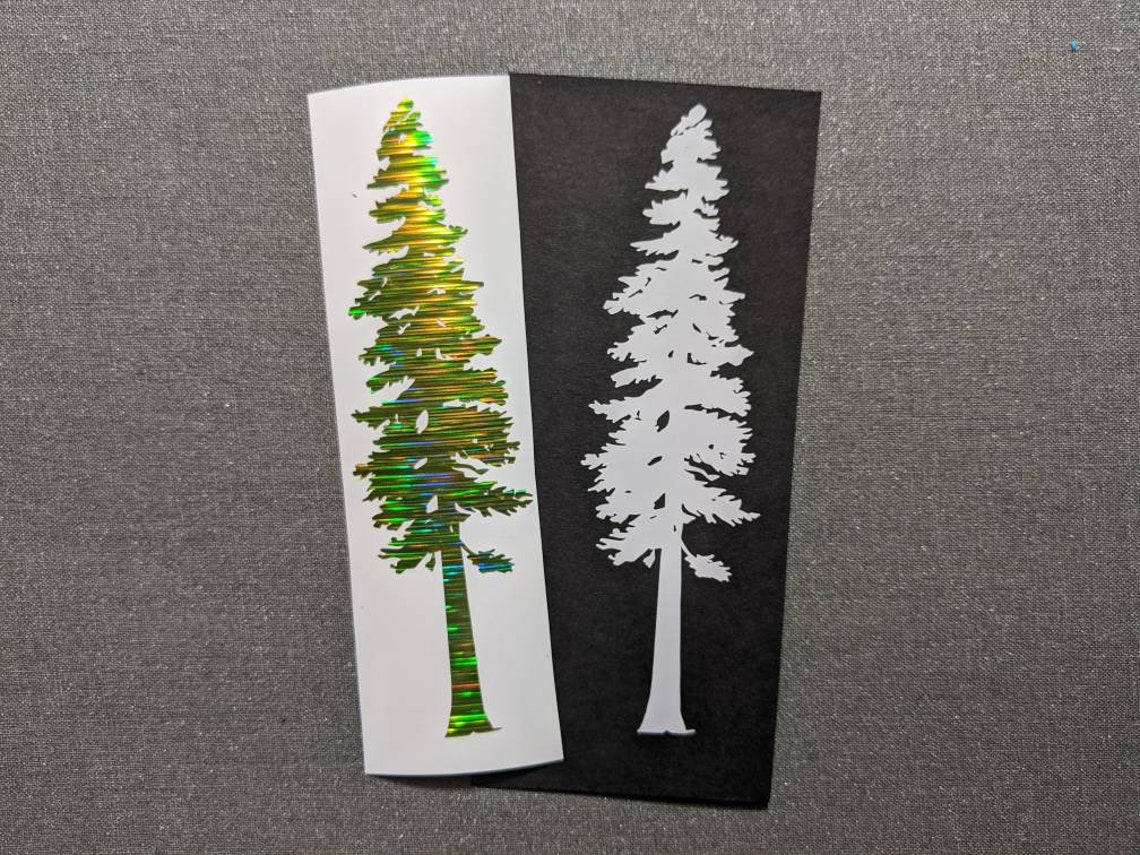 Lots of Colors Redwood Tree Vinyl Permanent Decal Sticker Slap Etsy