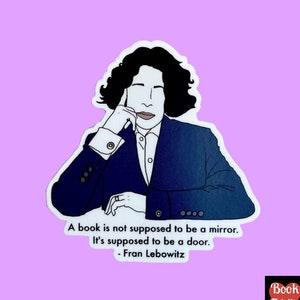 Fran Lebowitz Sticker • laptop • diary • planner • books