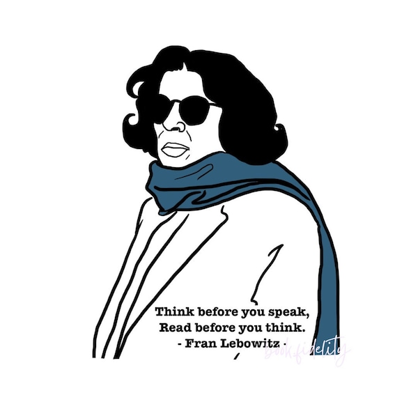 Fran Lebowitz Sticker • laptop • diary • planner • hologram