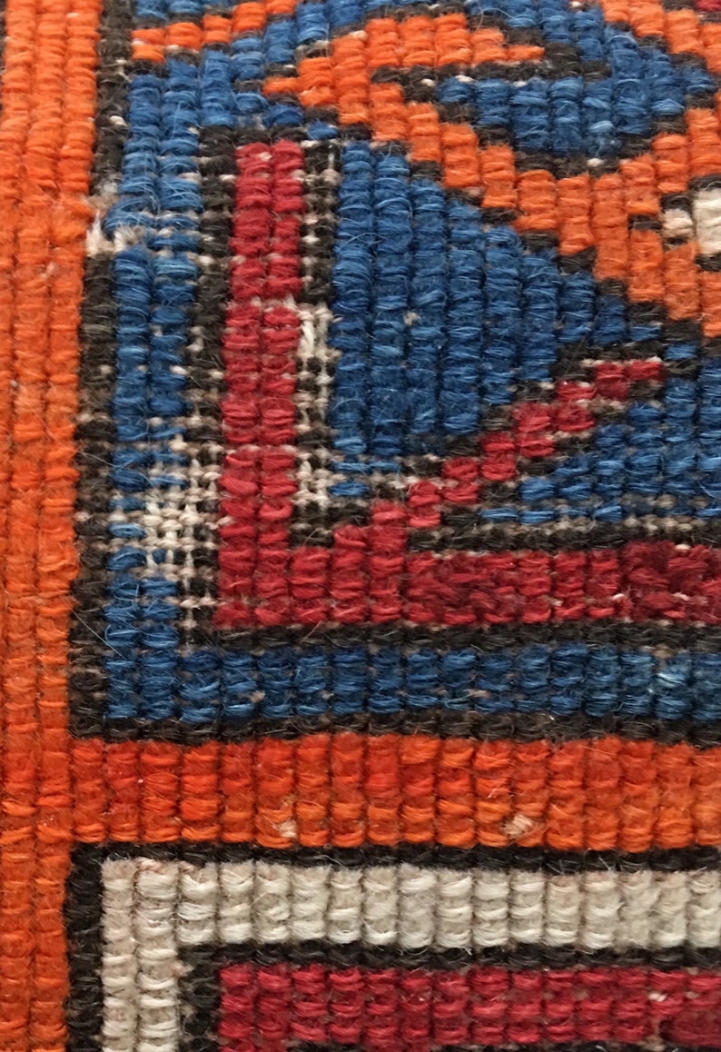 SALE Antique Hand Woven Rug Fragment Pillow Etsy