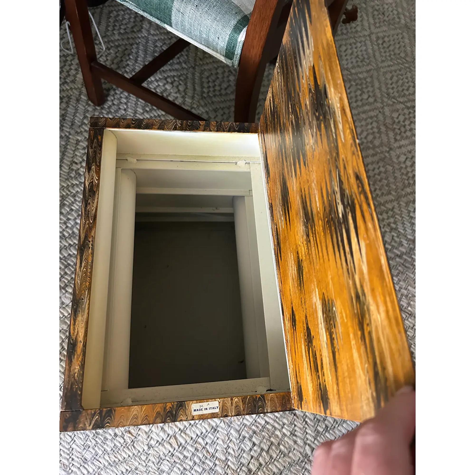 Vintage Italian Tole Book Stack Table - Etsy