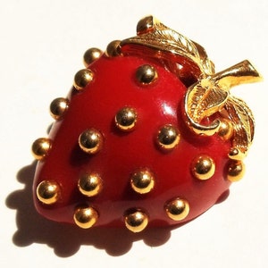 ヴィンテージ KJL ケネス ジェイ レーン エナメル ストロベリー Kjl Strawberry - Etsy