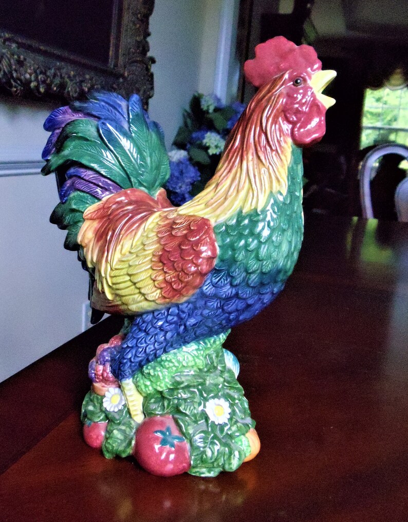 fitz and floyd ceramic rooster