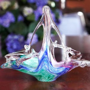Murano Glass Basket - Etsy