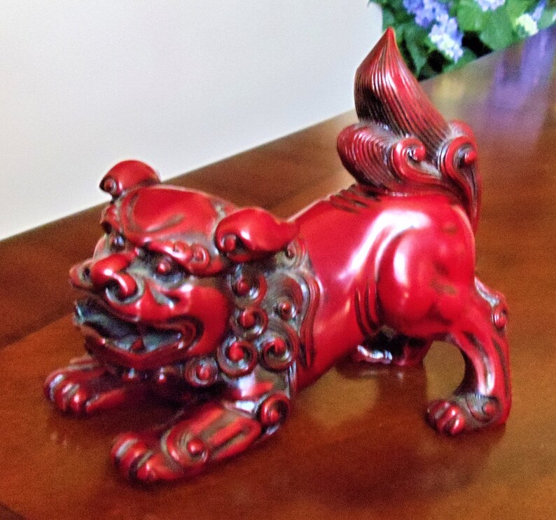 resin foo dogs