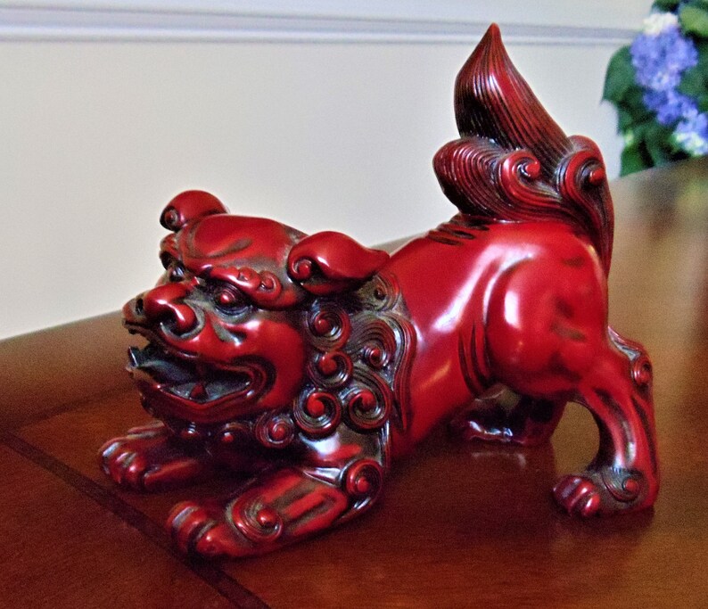 resin foo dog statues