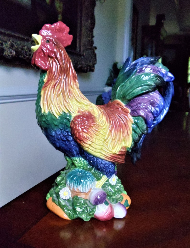 fitz and floyd ceramic rooster