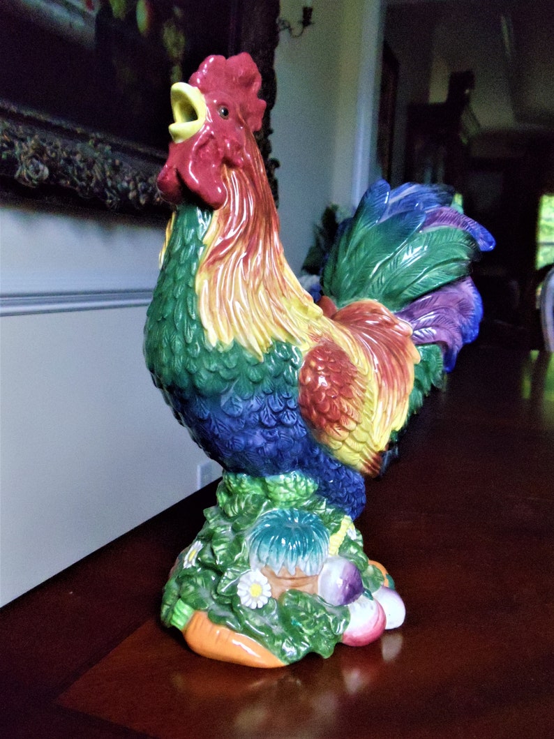 fitz and floyd ceramic rooster