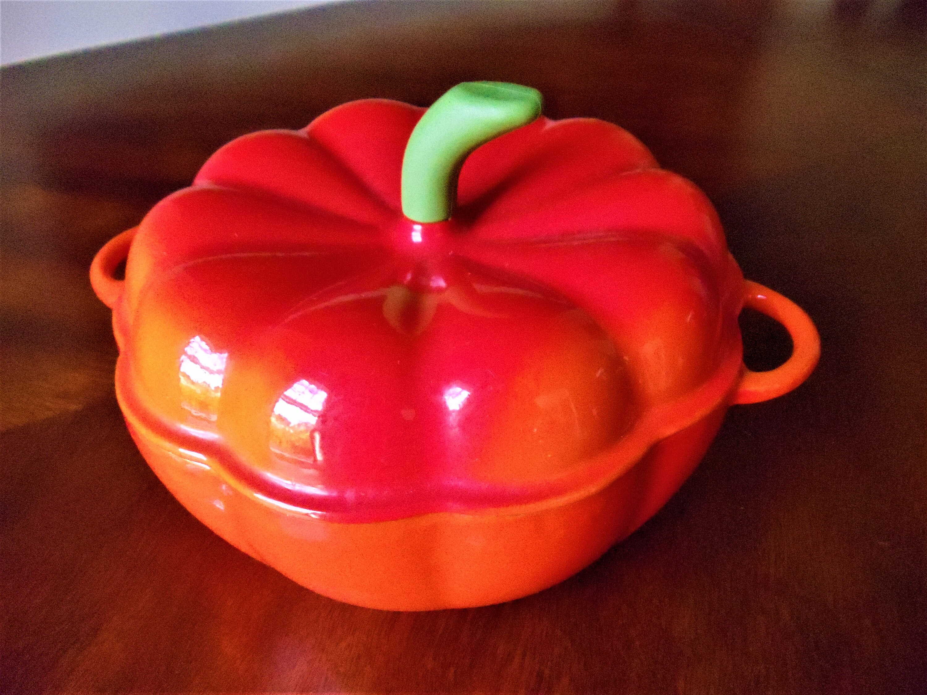 Pumpkin Enamel Cast Iron Pot Vintage Pumpkin Shape Sunny Etsy