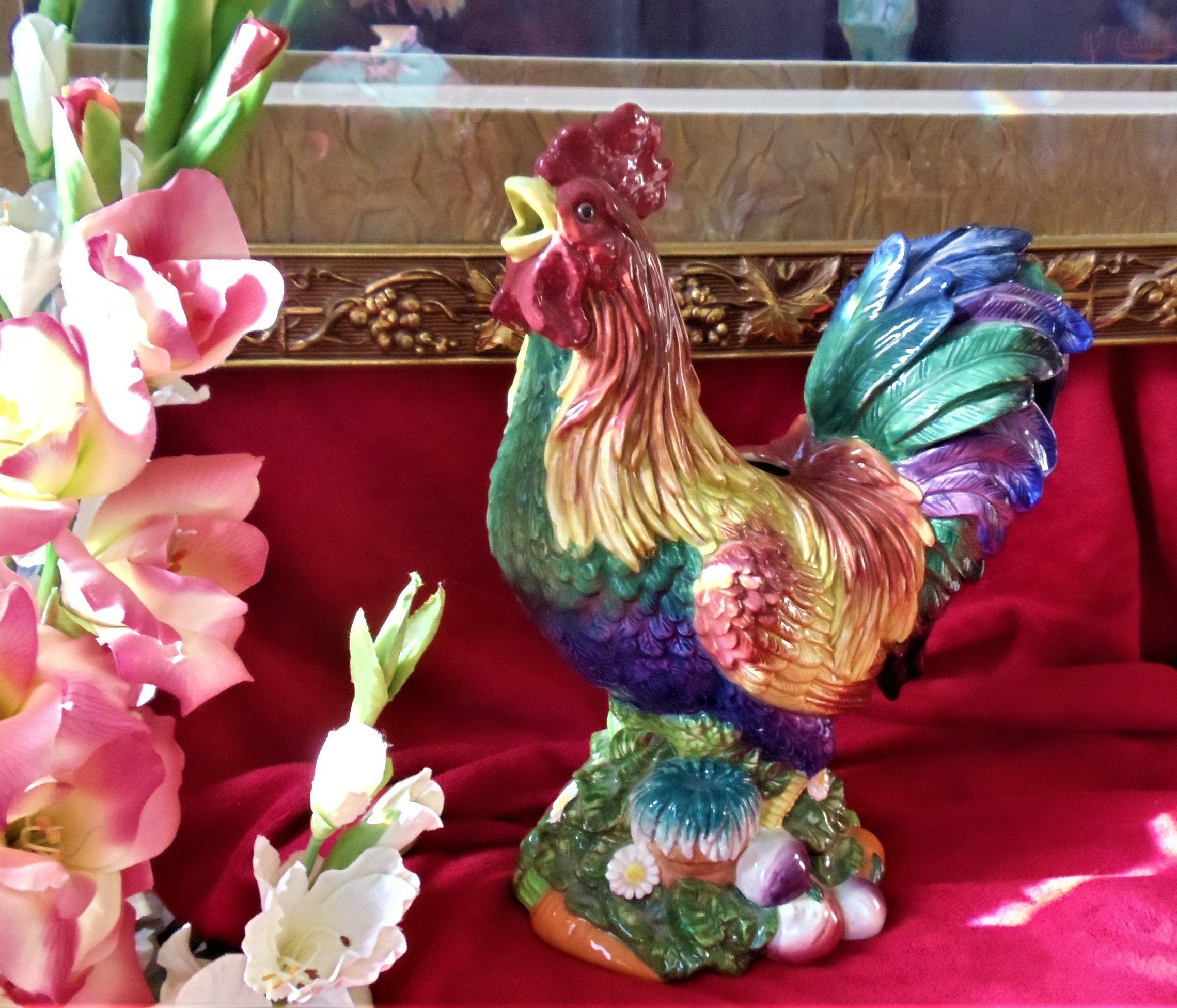 fitz and floyd ceramic rooster
