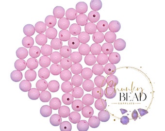 12mm “Bubblegum Pink” Solid Acrylic Beads, Chunky Bead Supplies, Gumball Beads, Chunky Bubblegum Beads, Mini Chunky Beads, Jewelry Making
