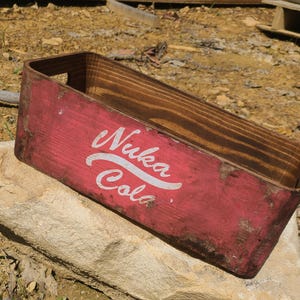 Panier de rangement en bois | Fait main | Thème Fallout | Différentes tailles