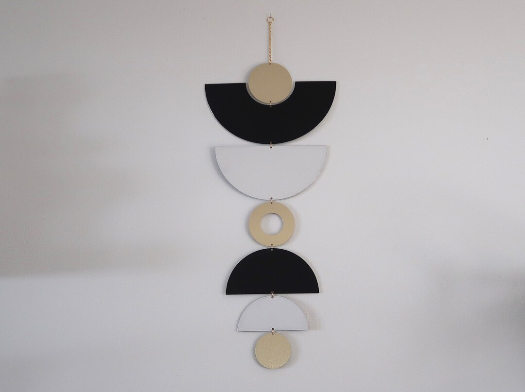 Mixed Metal Wall Hanging, Modern Wall Art, Geometric Wall Art - Etsy