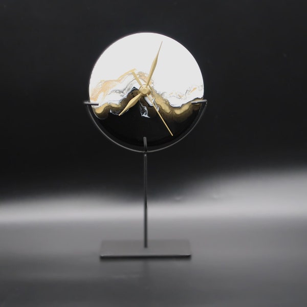 Modern Tabletop Clock, Unique Desk Clock, Functional Art