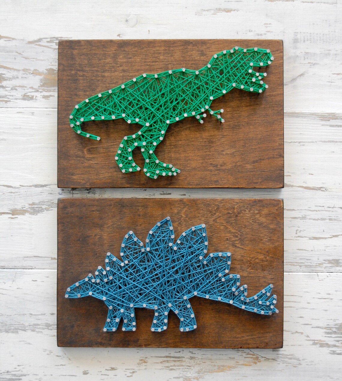 Dinosaur string art nursery decor dinosaur wall art Etsy