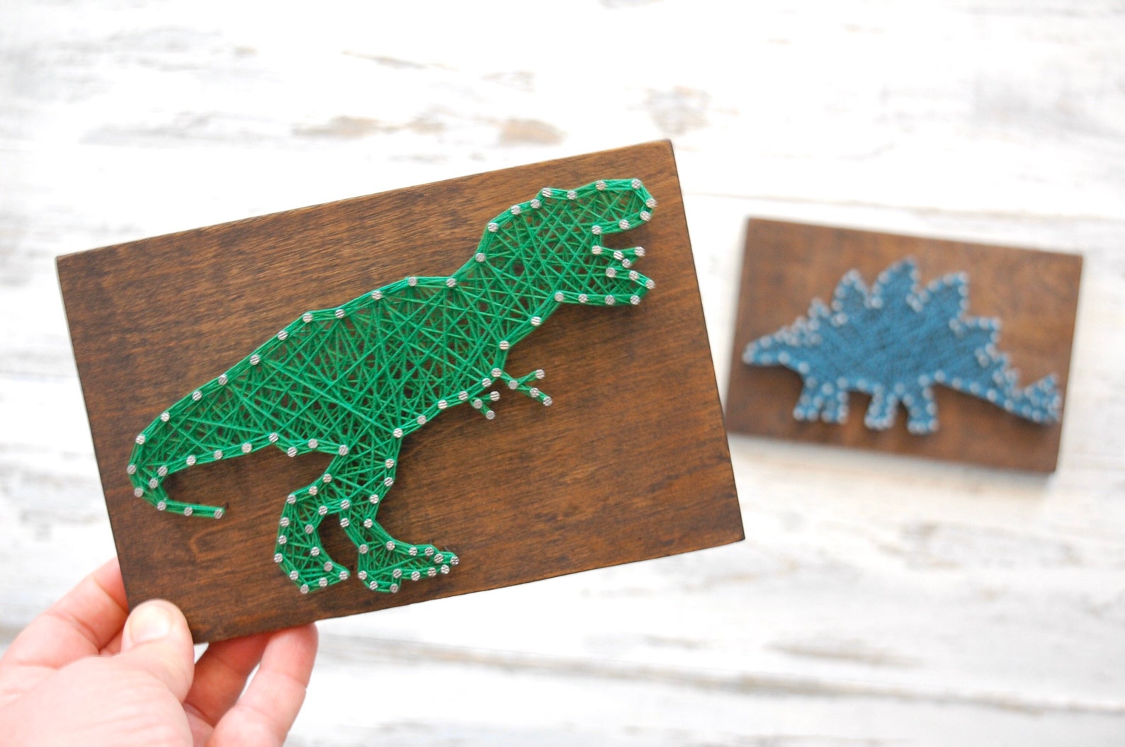 Dinosaur string art nursery decor dinosaur wall art Etsy
