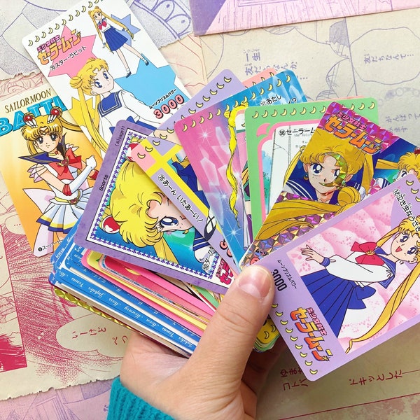 Gacha! 90's Sailor Moon Trading Cards | Collector's Cards, Holographic, Magical Girl | 90's/y2k Japanese Ephemera, Trading Cards Gachapon