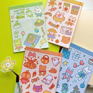 Saisonales Stickies!! Frühling, Sommer, Herbst, Winter | Stickerbogen | KOSTENLOSER VERSAND! | Wasserdichte Matte Papier Sticker | w0nkk0