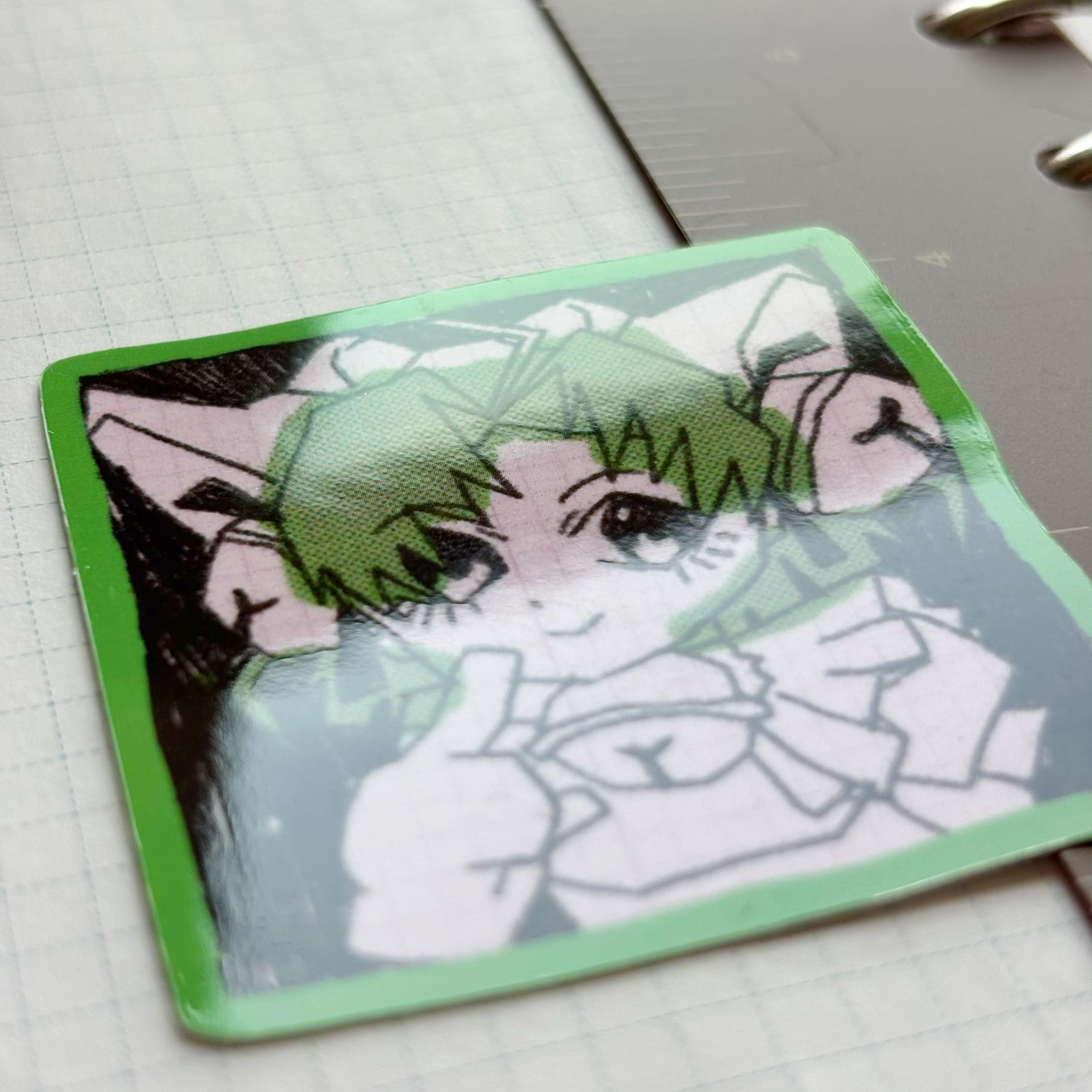 Webcore Stickers Webcore Neko Vinyl Sticker: Cat Girl Kitty Die Cut - Etsy