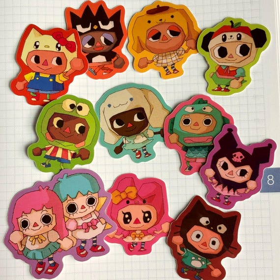 Low Poly Sanr-imal Xing! | Waterproof Glossy Die Cut Vinyl Stickers | w0nkk0