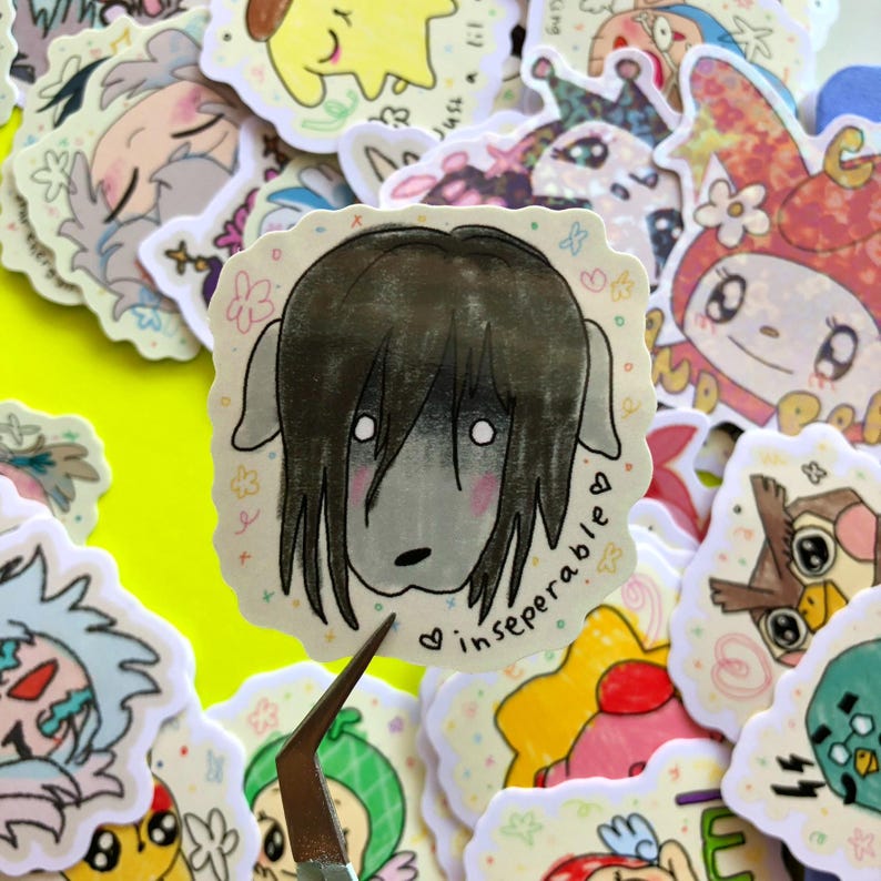 Inseparables Sticker Anime Dog Girl Chimera Glossy Vinyl Sticker - Etsy UK