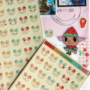 Kaomoji Panda Emotion Stickers | Emoji Icon Stickers | FREE SHIPPING! | Weatherproof Glossy Planner Sticker Sheet | w0nkk0