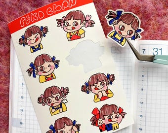 Milk Chocolate Chan Kawaii Sticker Sheet: Waterproof Planner Stickers