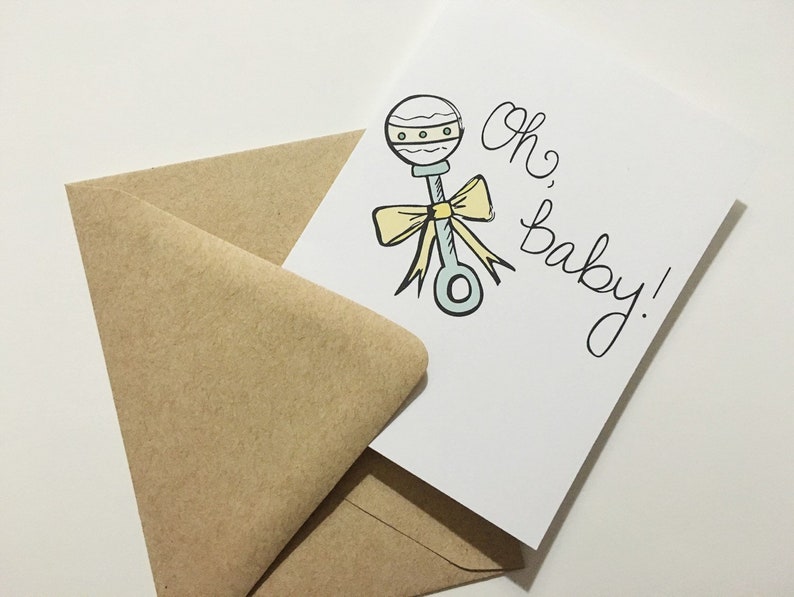Oh Baby Baby Shower Card Congratulations Pregnancy Card Etsy Oh Baby Baby Shower Card Congratulations Pregnancy Card Etsy