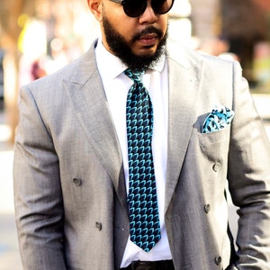 Ankara Necktie, Wedding Necktie, Blue Necktie, Cotton Tie, Wedding Outfit, Father’s Day Gifts, Groomsmen Blue Necktie, Floral Tie
