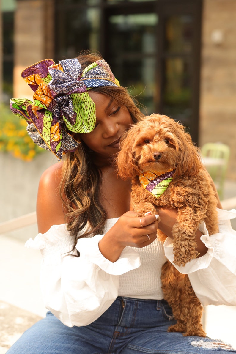 Turban Wrap Pet Gifts Headwrap Dog Bandana Green Headwrap - Etsy